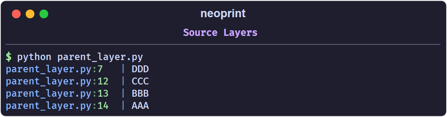 Source layers
